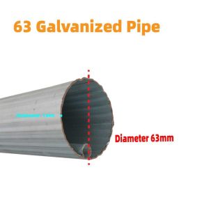 Factory Direct Supply Aluminium Galvanized Pipe 1/2 Inch 63 Galvanized Pipe