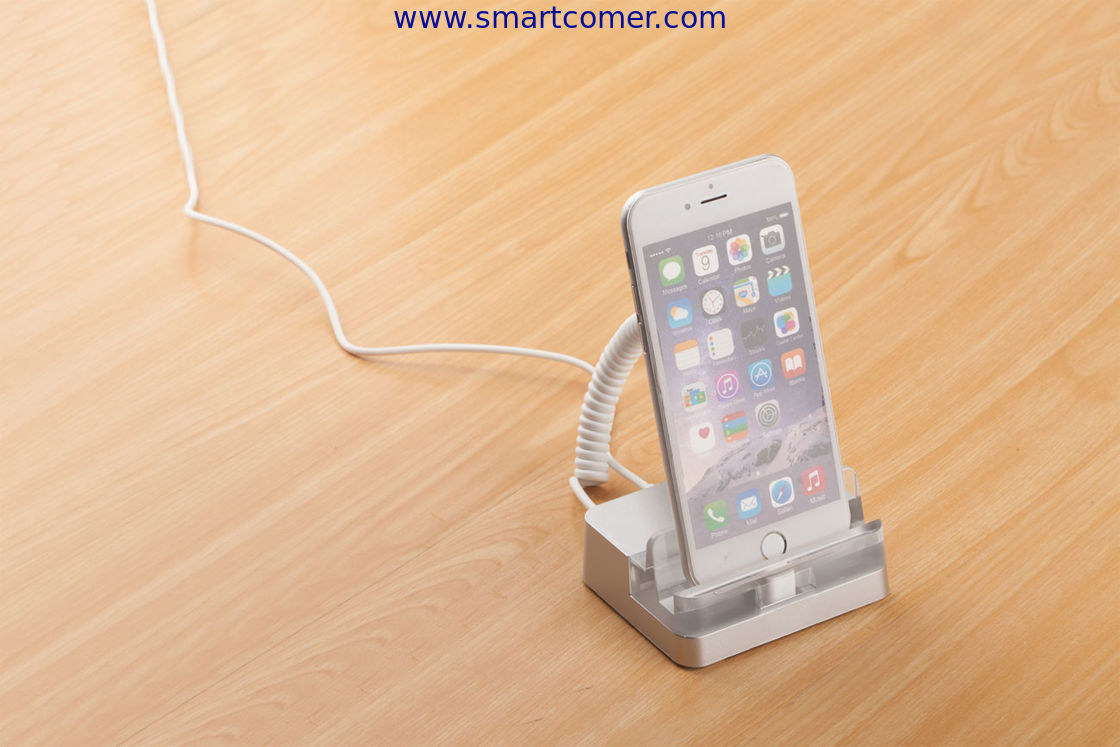 COMER smart phone stores security alarm system desktop display rack stand acrylic holder with charging cord