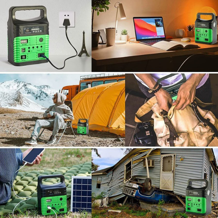 Outdoor Solar Power Panel Portable 3 Bulbs Outdoor Garden LED Light Solar Power Panel Lighting System Kit