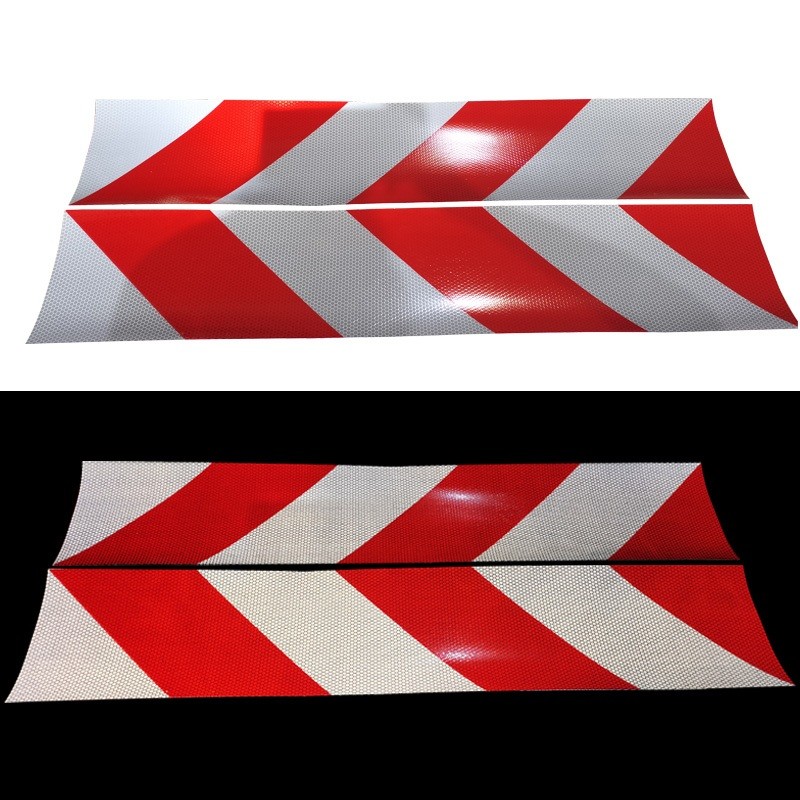 Reflective Rear Lorry Marker Boards Striped PMMA PET PC Material