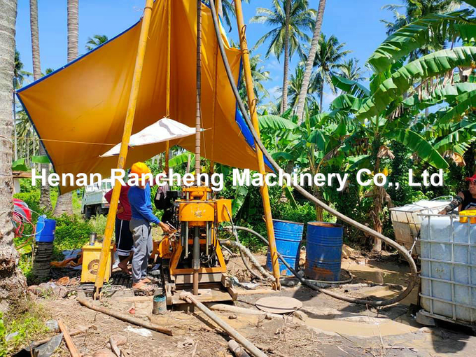 Versatile Small Borehole Drilling Rig For Depths Up To 200m With Hydraulic System