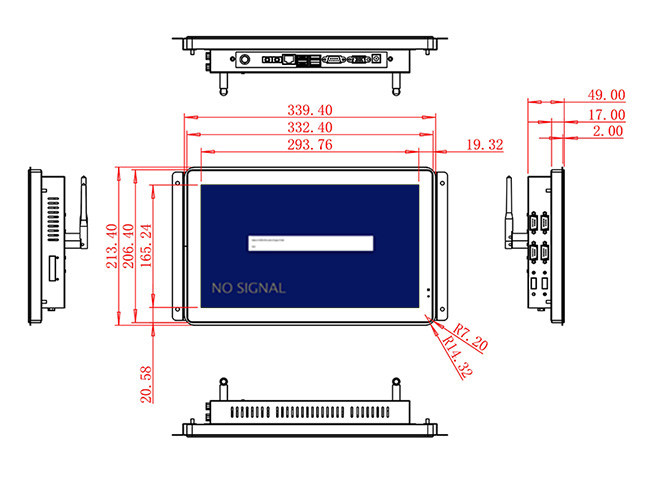 13.3-Inch Screen for Medical Devices and Factory Dashboards