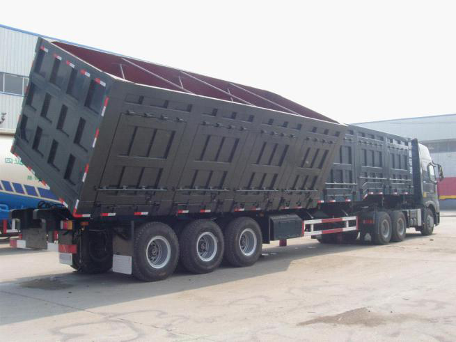 Low Bed Deck Dimension of 12000X2500X1500mm Dump Semi Trailer for Australia Market