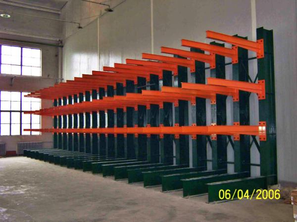 Powder Coating Finish Cantilever Racking System Warehouse Vertical Cantilever