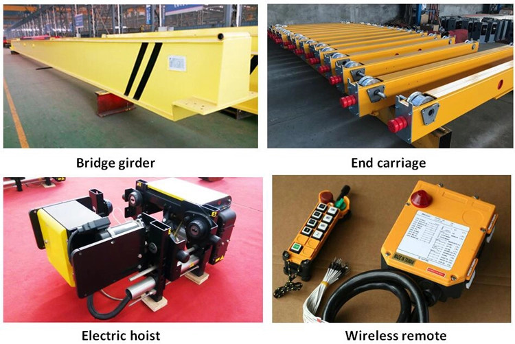 Europe Style Workshop 5 Ton A5 Overhead Traveling Bridge Crane