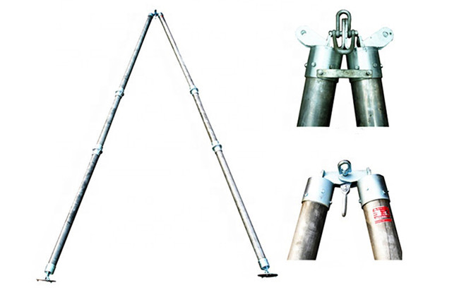 A ShapeExtension Aluminum Gin Pole Tubular Gin Pole For Tower