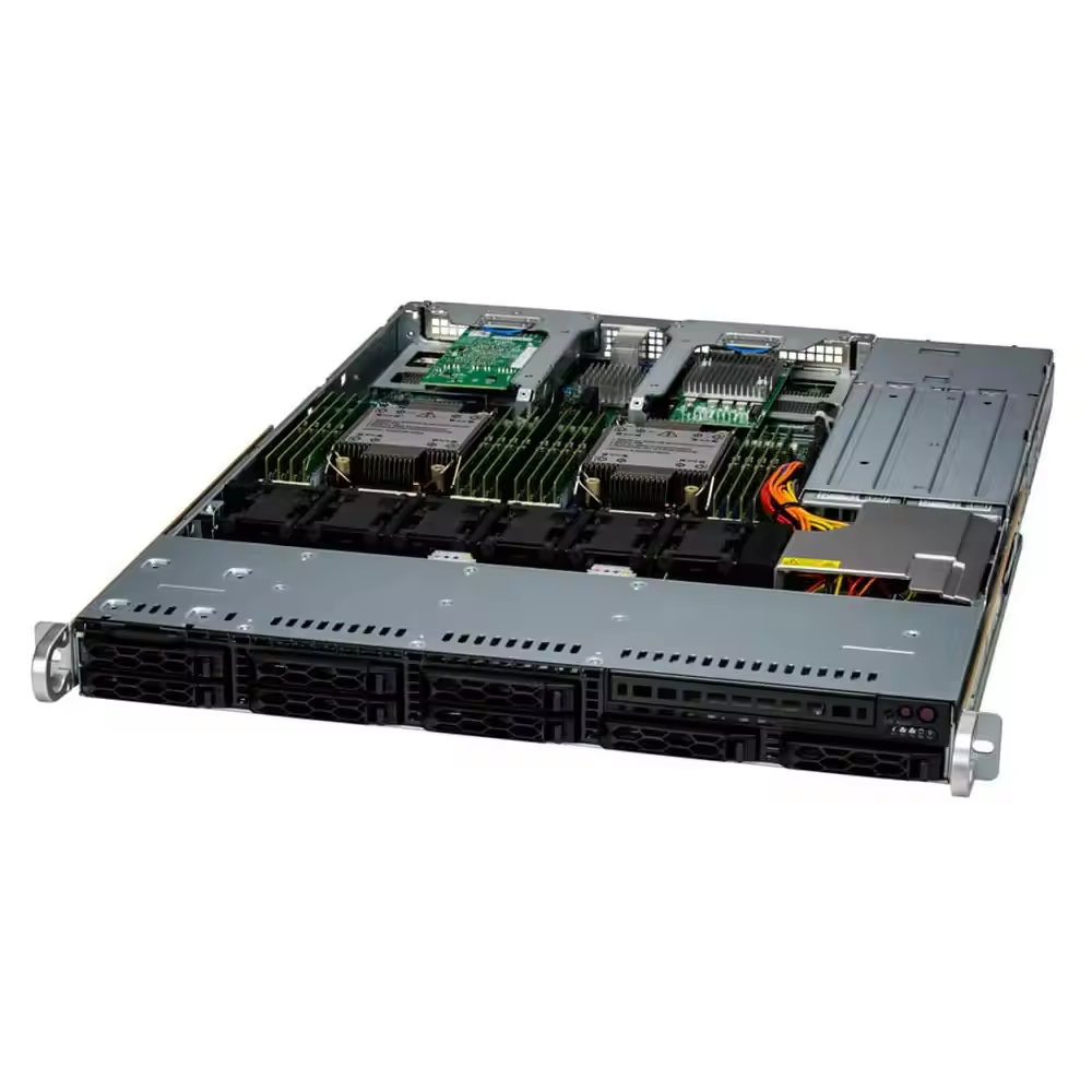 Supermicro X13 CLouDDC PCIe 5.02 1U Server Private Mold and P4X-SPR6430-SRM7A-XCC*2 CPU