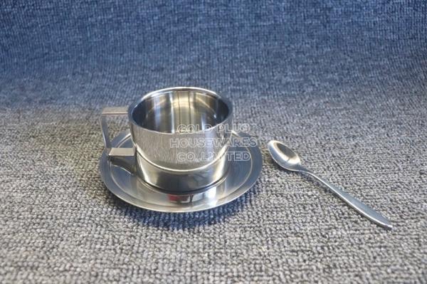 OEM hot sale in arabic cup 3pcs bulk turkish coffee cup set stainless steel tea