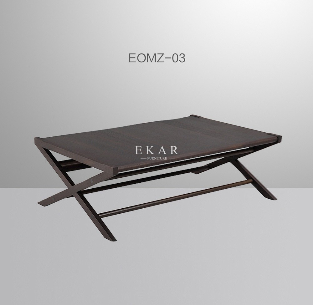 Wooden Modern Simple Design Rectangle Black Coffee Table