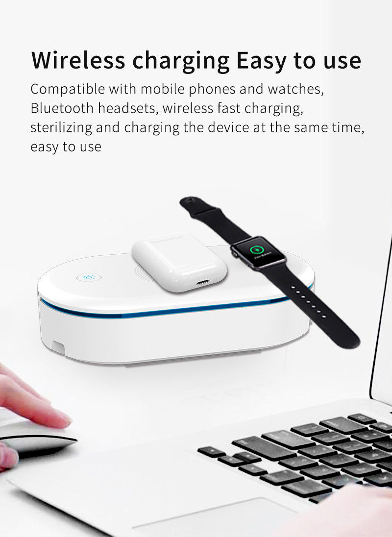 15W 4 in 1 Multifunctional Wireless Charger with UV Disinfection
