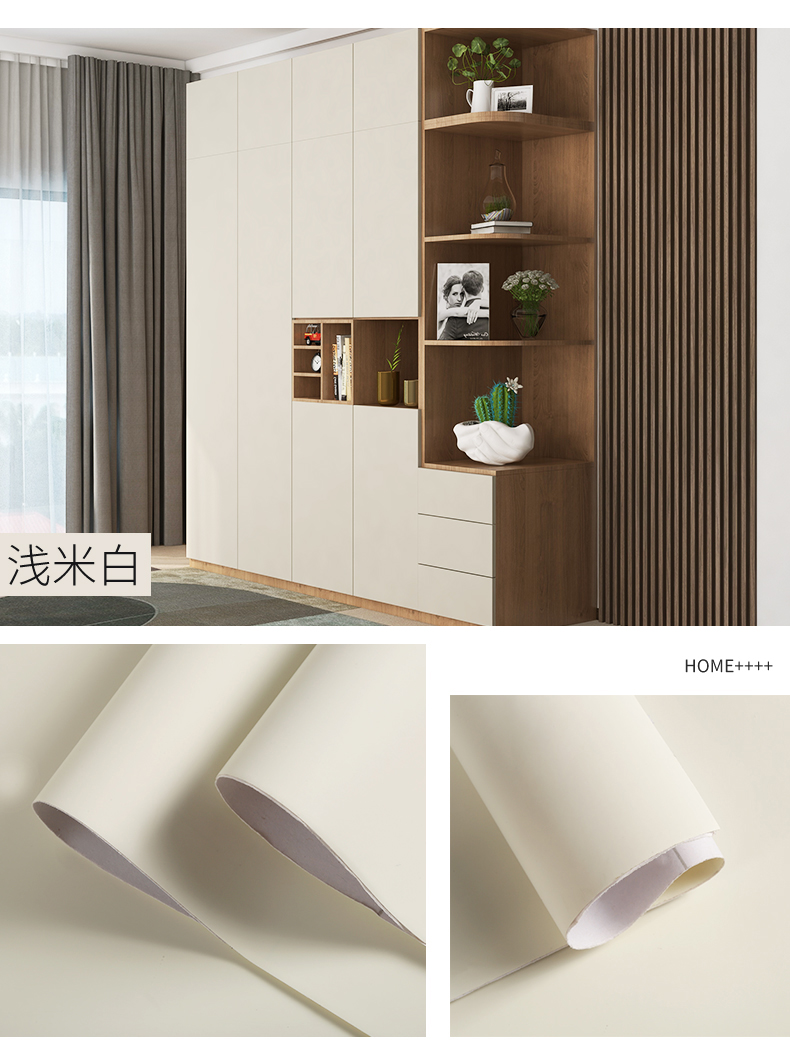 Water-proof and PVC Material for Home Decoration Solid Color Backsplash Wallpaper