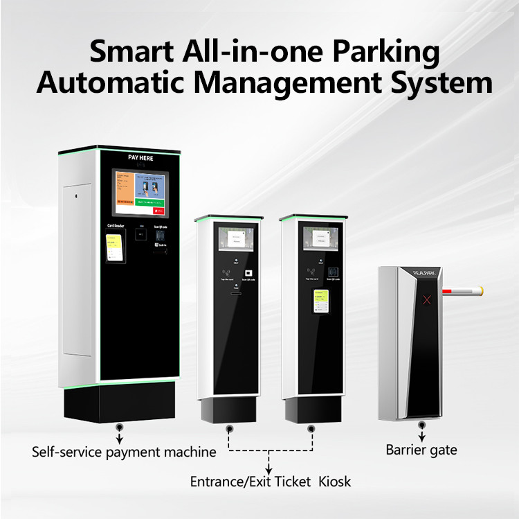 QR Code Parking Ticket Kiosk Touchscreen Parking Ticket Dispenser