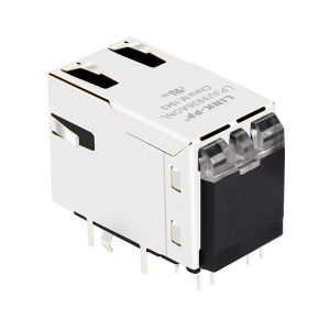 Belfuse 0821-1X1T-43-F Compatible LPJU3936AONL 1000 Base-T RJ45 jack with Single