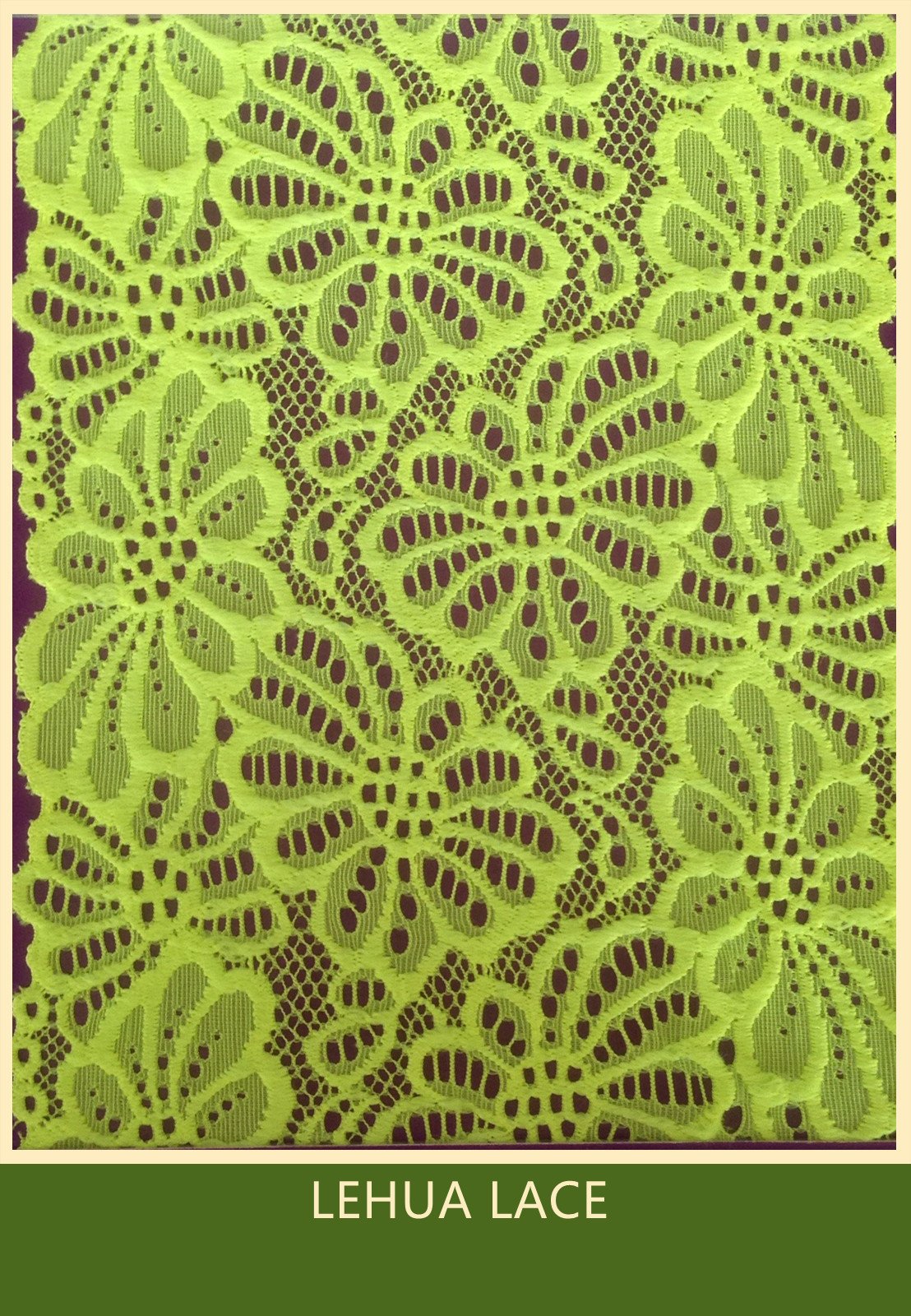 Hot Selling and nice quality Nylon Spandex Stretchy Brazil Lace from China