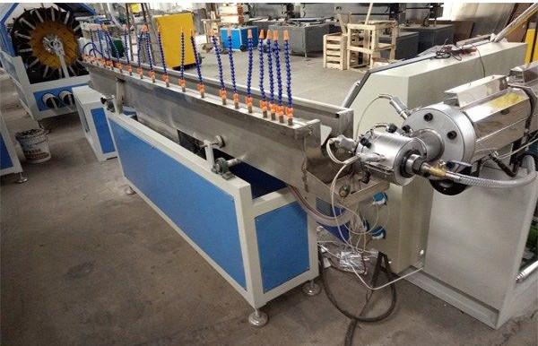 Soft Pvc Fiber Reinforced Hose Plastic Extrusion Line / Twin Screw Extruder