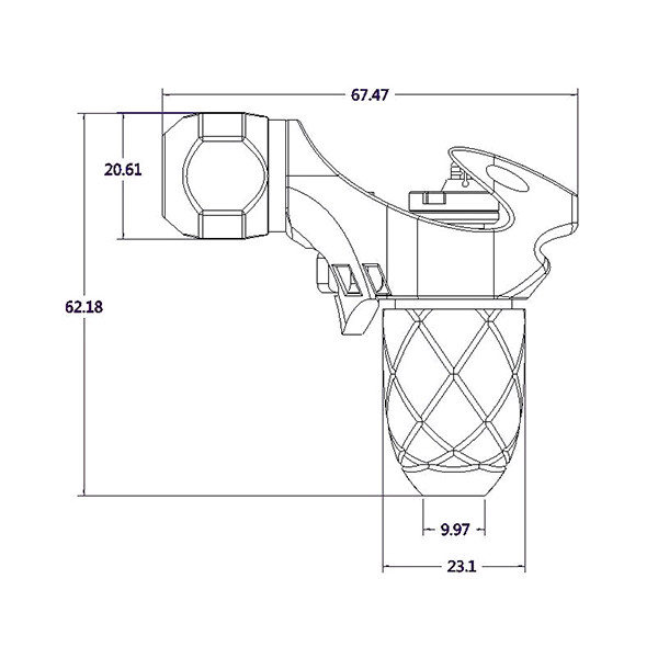 Red Color RCA Rotary Tattoo Machine Wireless With 3.8mm Stroke