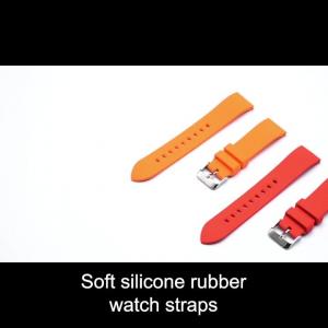  ROHS Quick Release 20mm Silicone Rubber Smart Watch Strap Manufactures
