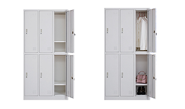 Flat Packing 0.157 CBM W900mm Metal Staff Lockers