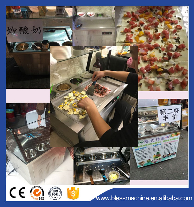 100kg/h Production Capacity 2022 Newest Used Ice Cream Freezers with 480mm Pan Size