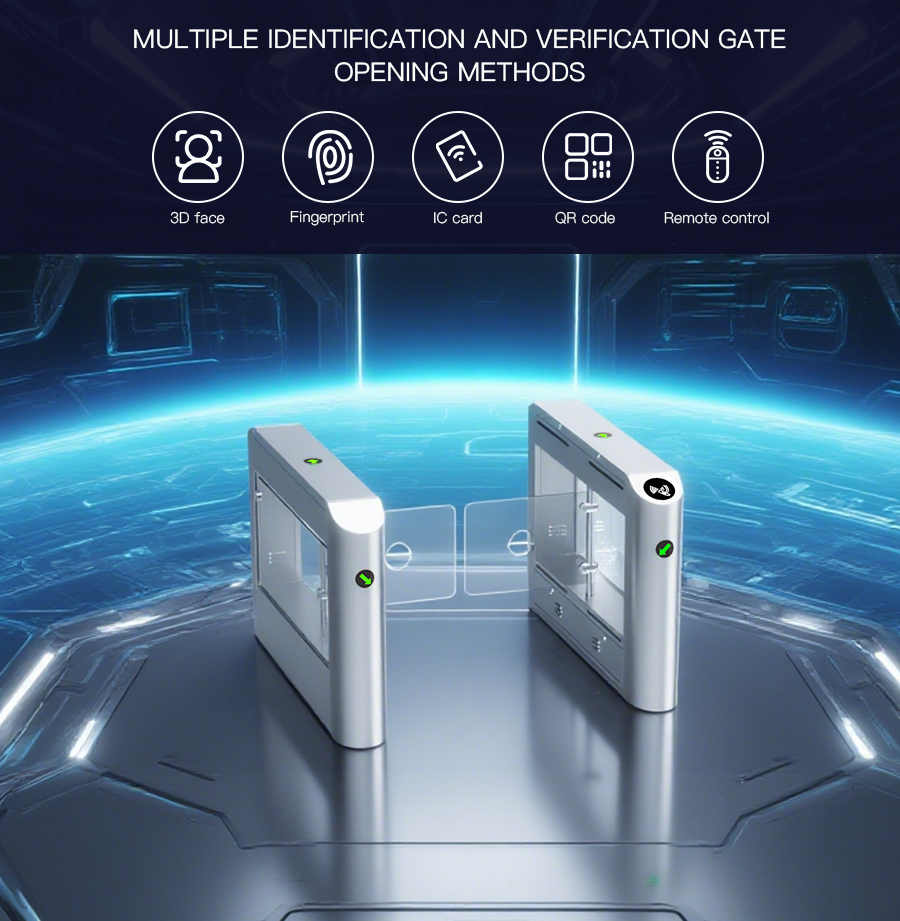 HCW Speed Gate Turnstile Manufacturer Direct Anti-Collision Remote Control Industrial Park