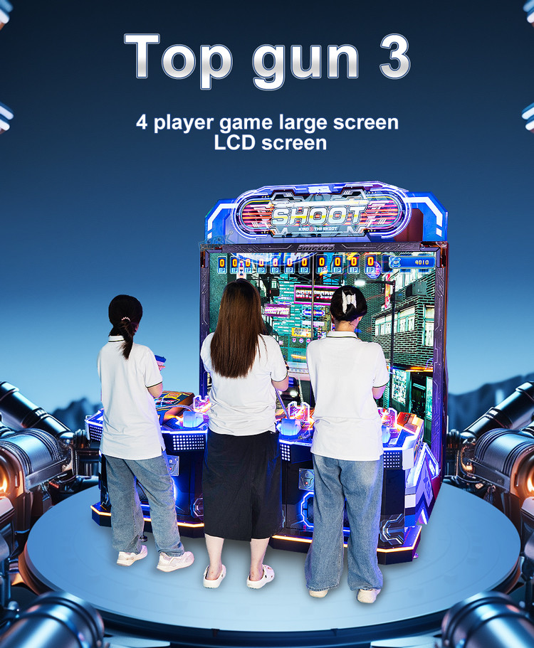 Game Center Gun Shooting Game Machine Coin Operated Video Simulator Arcade Machine