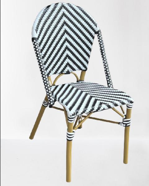 Balcony furniture outdoor aluminum Bamboo look Garden Ratan wicker Chair patio