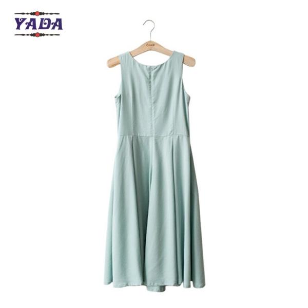 Women high quality one piece summer sleeveless casual dress women winter dresses