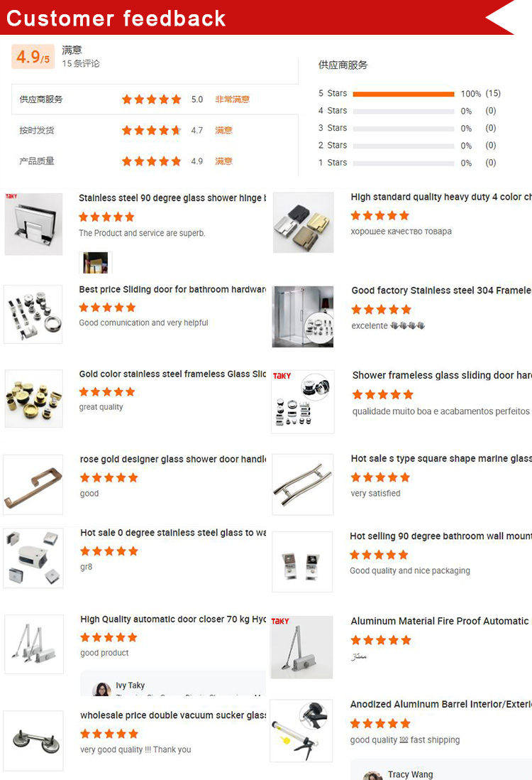 Wholesale Stainless Steel Gold Sliding Glass Door Pull Handle Shower Glass Door Handle