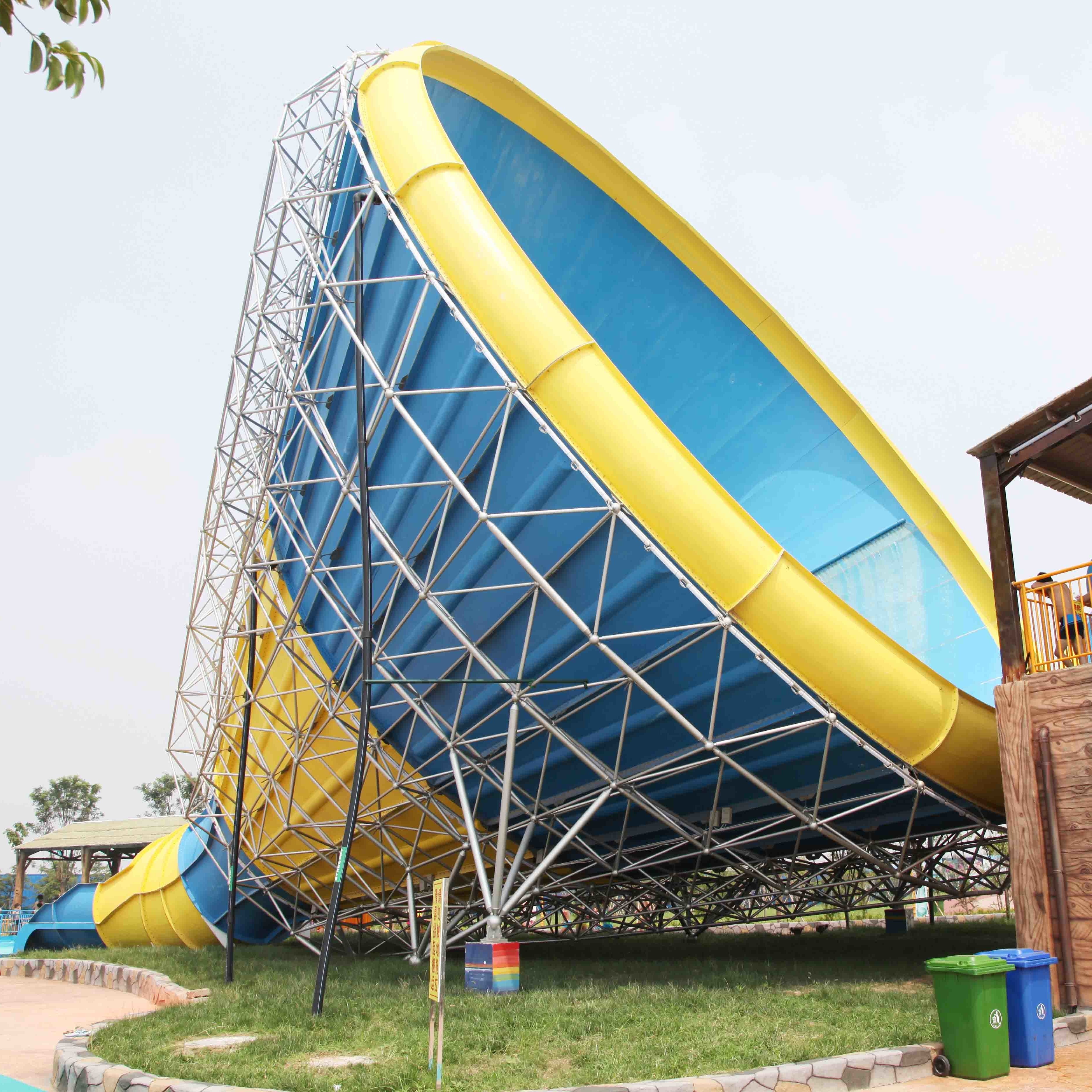 Adult Fiberglass Water Slides 16m Height 4 Persons / Time 42*60m Floor Space for Water Park