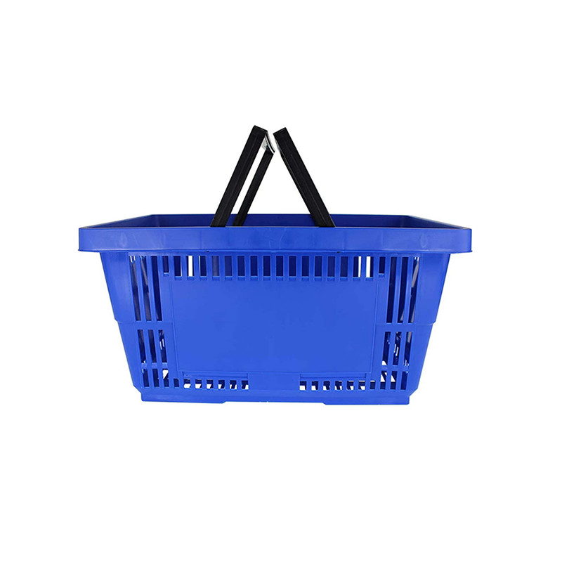 Reusable Plastic Shopping Basket For Retail Store 28L 35L 45L Capacity