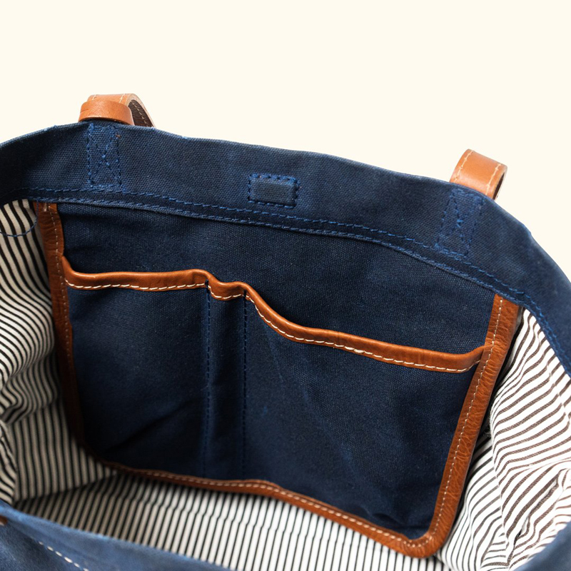 Large Capacity Leather Tote Bag Durable Waterproof Travel Waxed Canvas