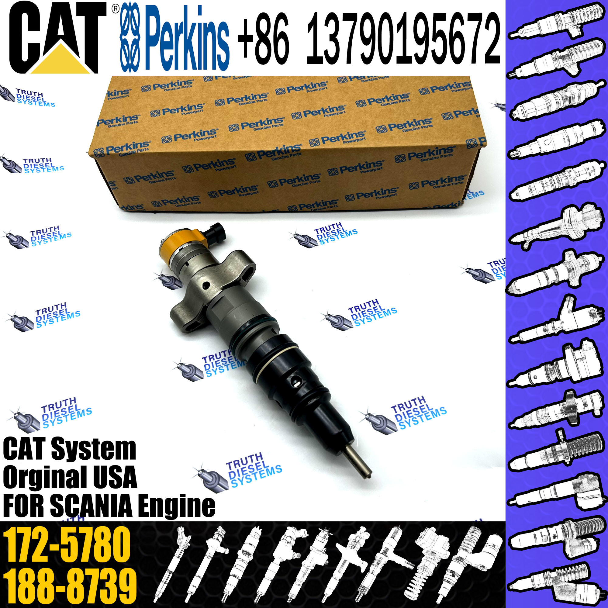 Common Rail Fuel Injector 235-2888 235-9649 236-0962 10R-7224 Injector Nozzle