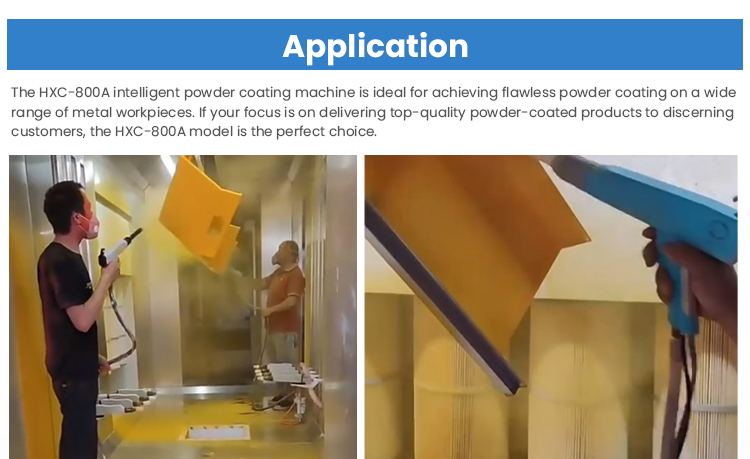 Portable Stainless Steel Electrostatic Powder Coating Spray Machine with Manual Paint Gun