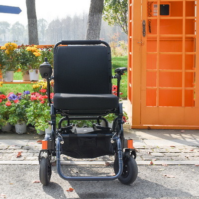 PU Tyre Electric Wheelchair Lightweight Foldable Multifunction