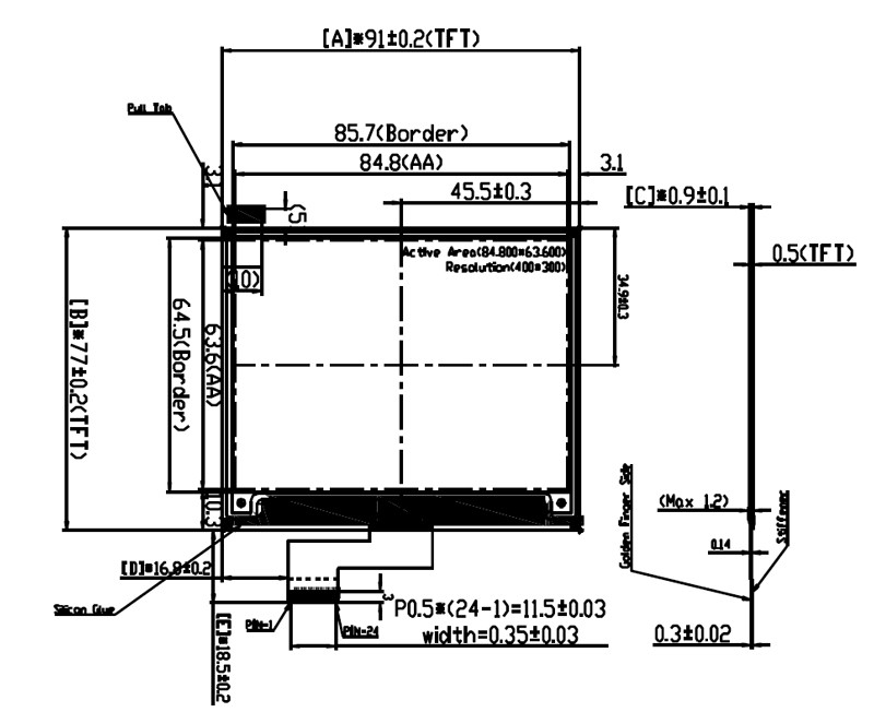 400x300 dots 4.2 Inch Static 3 colors E-Ink Screen E-Paper Label Ultra-Low Power E-Paper