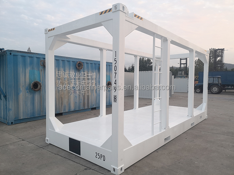 Steel or Plywood Floor 27ft DNV 2.7-1 Standard Heavy Duty Offshore Container Lifting Frame Skid Baskets