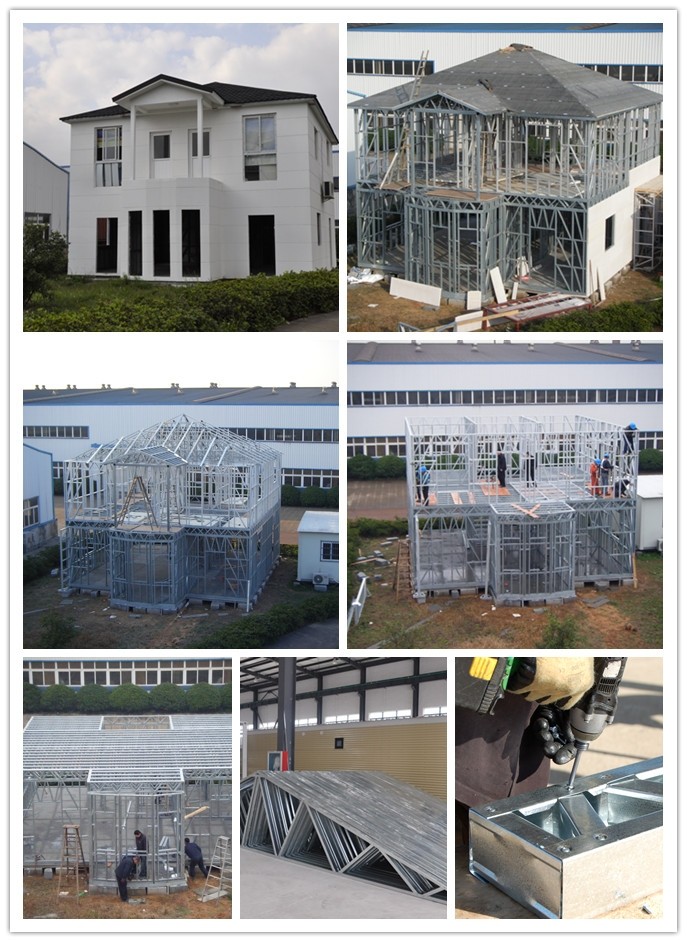 Light Steel Frame Structure Prefabricated Villa Energy Saving Modern Modular Homes