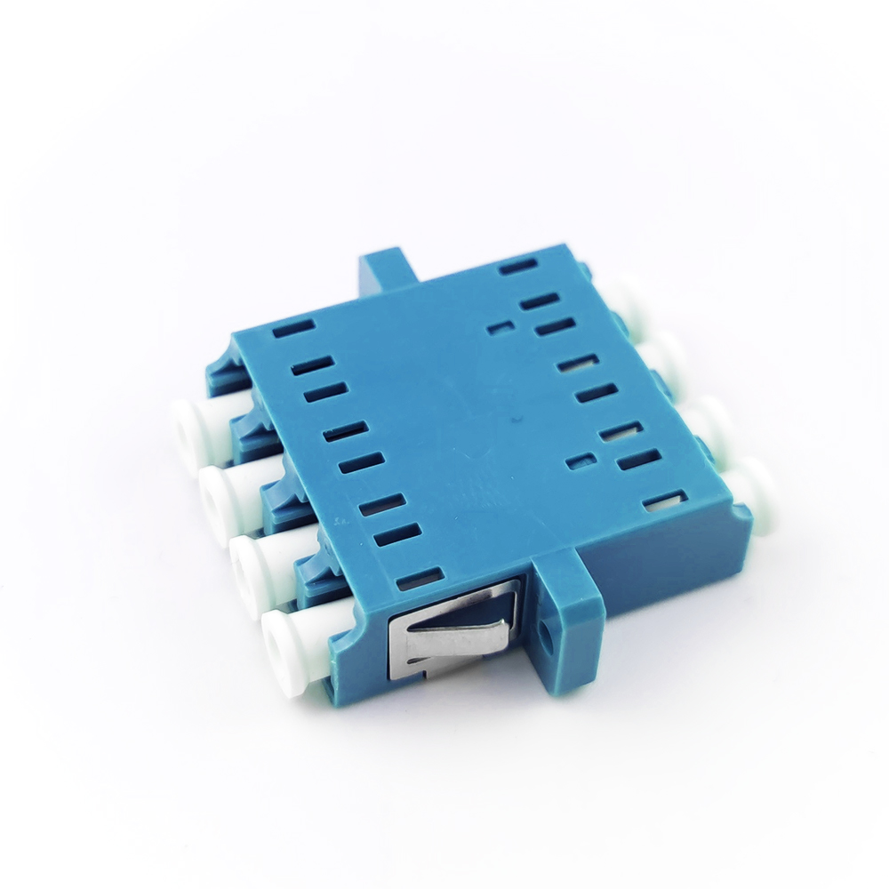 Green Eared Duplex A LC APC Optic Fiber Adapter Function for Optical Fiber Connection