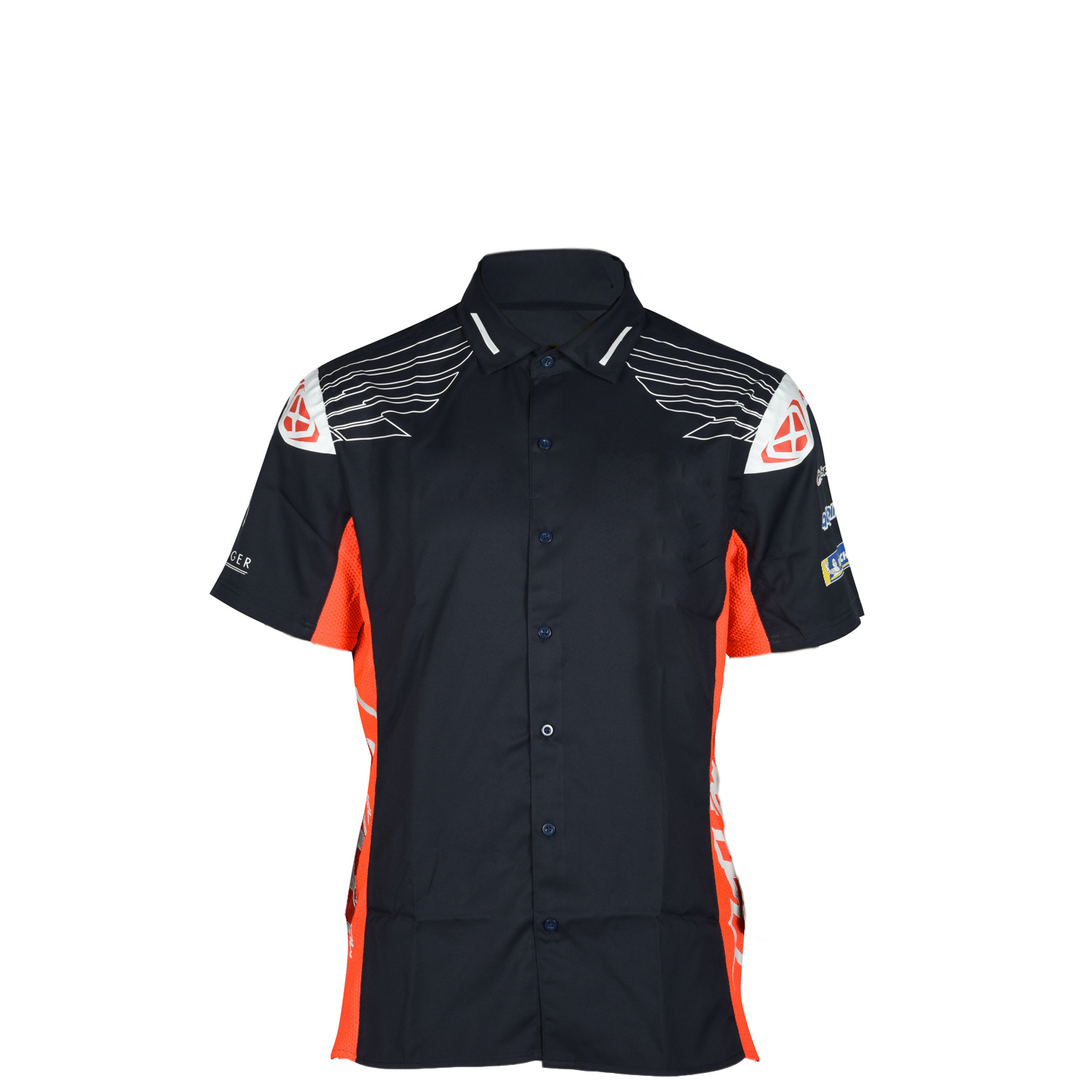 Sportswear Button Down Motorcycle Wicking Breathable Custom Design Racing Polo Shirt