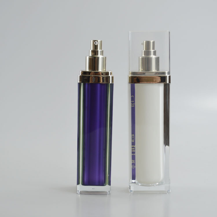 150ml Square Acrylic Bottle Pump Lotion Bottle Color Customization for Your Lotion