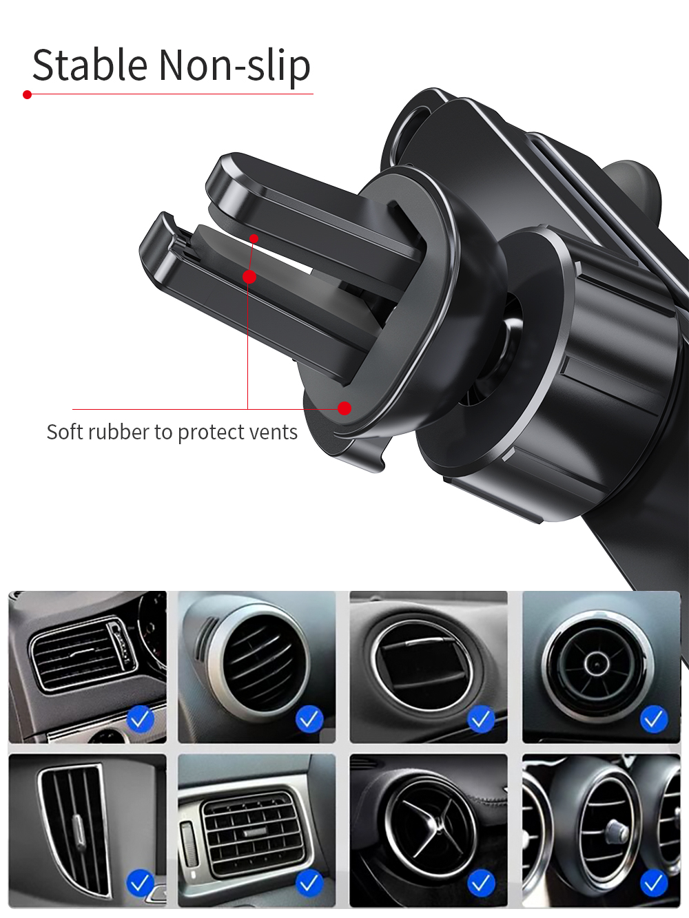 Essager 360 Rotation Gravity Mobile Stand for Car Easy Operation Stable Car Stand