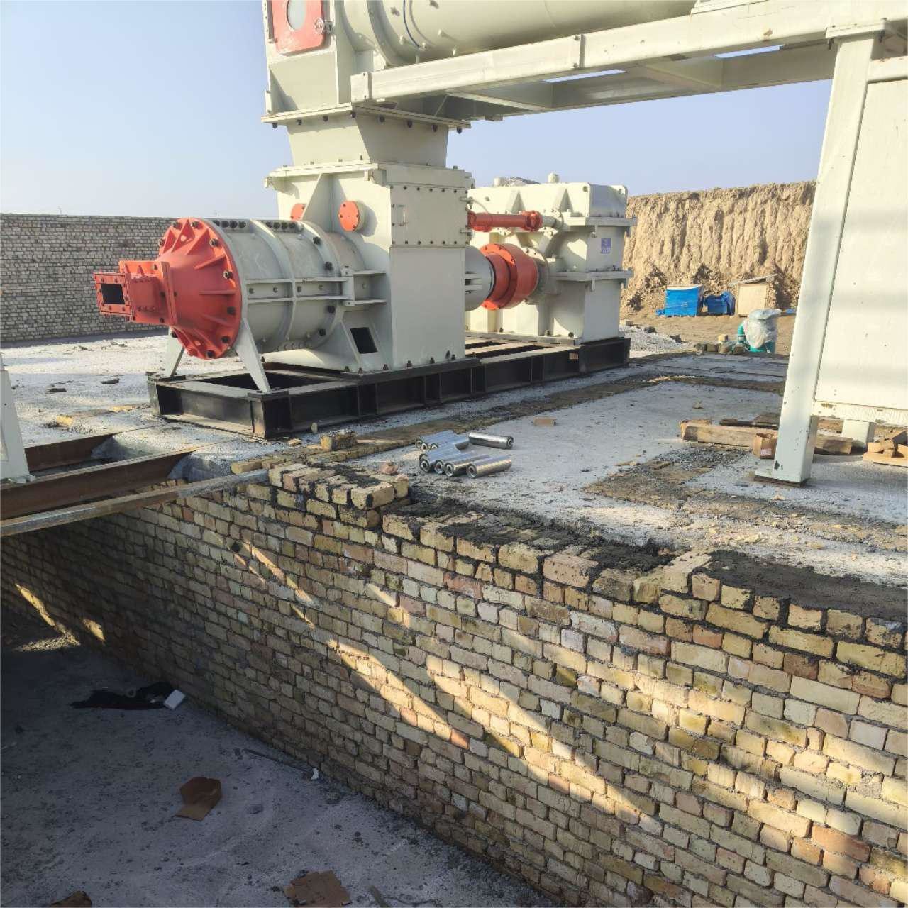 Double Stage Vacuum Extruder Clay Brick Making Machine For Clay Brick Extruding