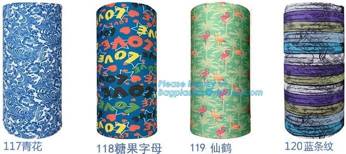 custom made digital sublimation polyester colorfast printed bandana,custom headwear printed seamless neck tube polyester