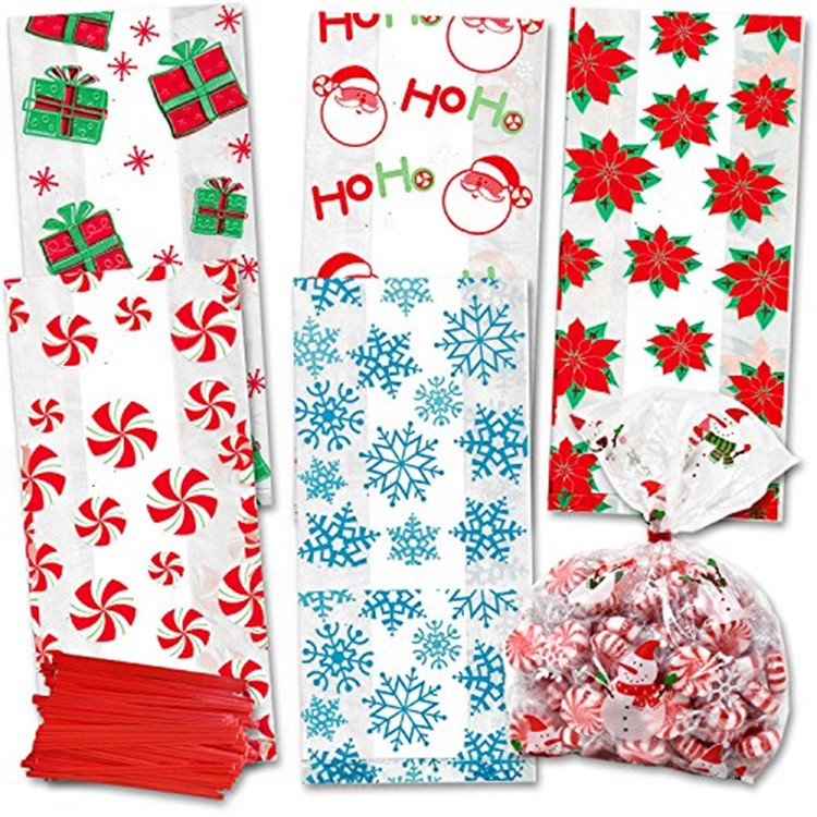 Best Selling Christmas Bag Candy Treat Bag Christmas Drawstring Bag