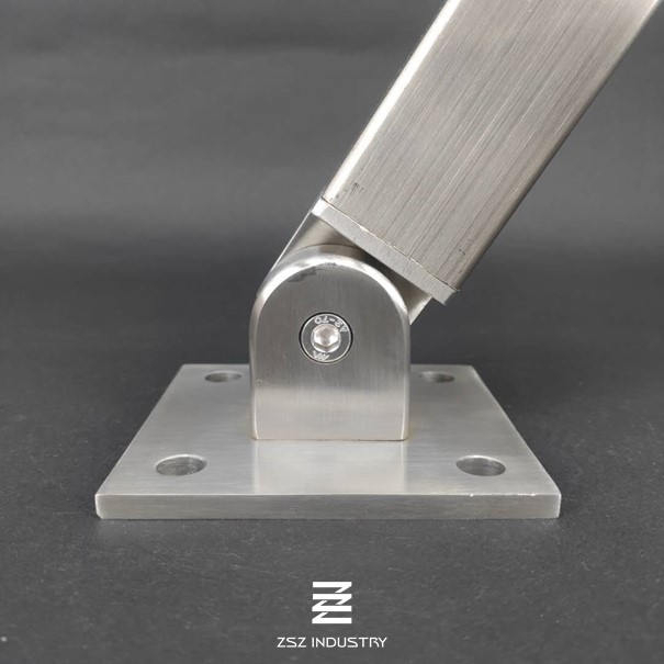 27mm Height Railing Post Base Custom Size Corrosion Resistance ISO9001