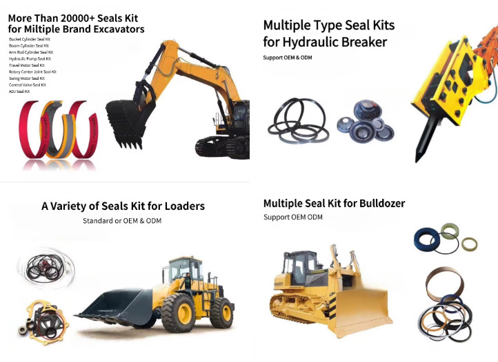 BRH900 BRH501 BRH125 BRH250 BRH625 BRH1100 Breaker Hammer Seal Kit Excavator Hydraulic Parts Repair Kit For Hydraulic Hammer