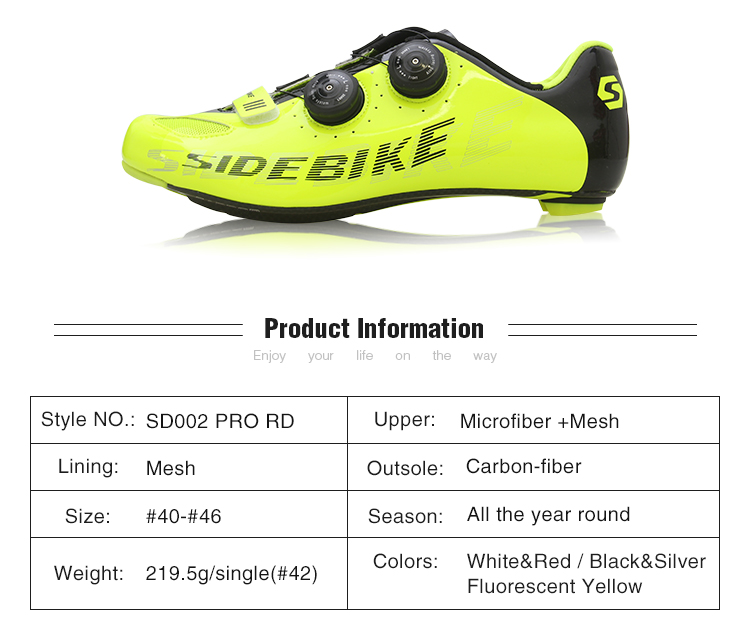 Moistureproof Fluorescent Cycling Shoes , Road Bike Cycling Shoes EVA Insole