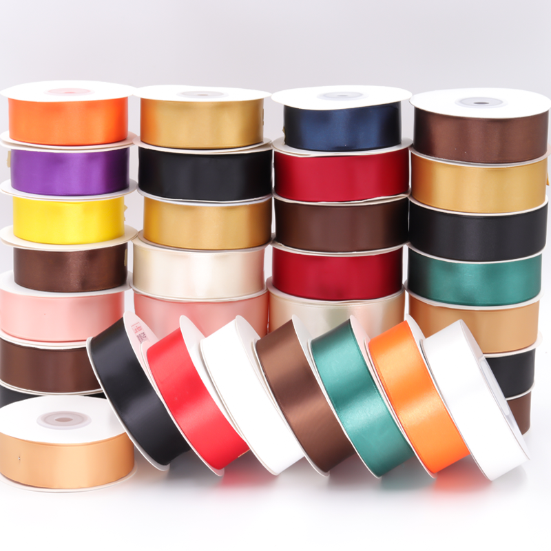 Various Color Logo Printed Grosgrain Ribbon Customized Width Double Face Type