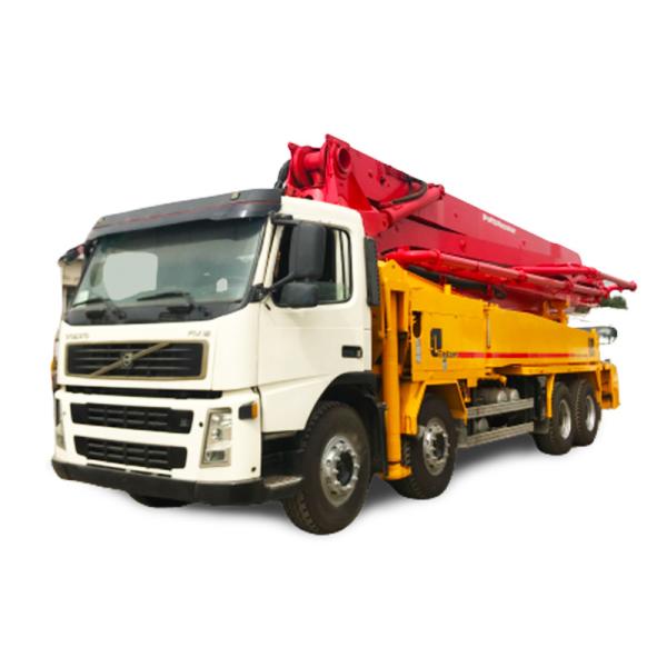 140m3/H Diesel Engine Used Truck Concrete Pump , 42m Concrete Pump With Volvo