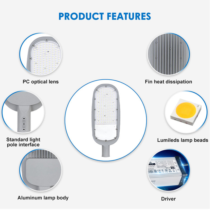 High Efficiency Led Street Light Die-Casting Aluminum Street Light Ip66 Waterproof